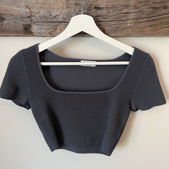 Aritzia Tops - Aritzia Sculpt Knit Square Neck Top